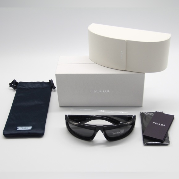 NEW PRADA PR25YS 1AB5S0 RUNWAY SUNGLASSES PRADA PR 25YS BLACK EYEWEAR SPR 25Y - Picture 14 of 14